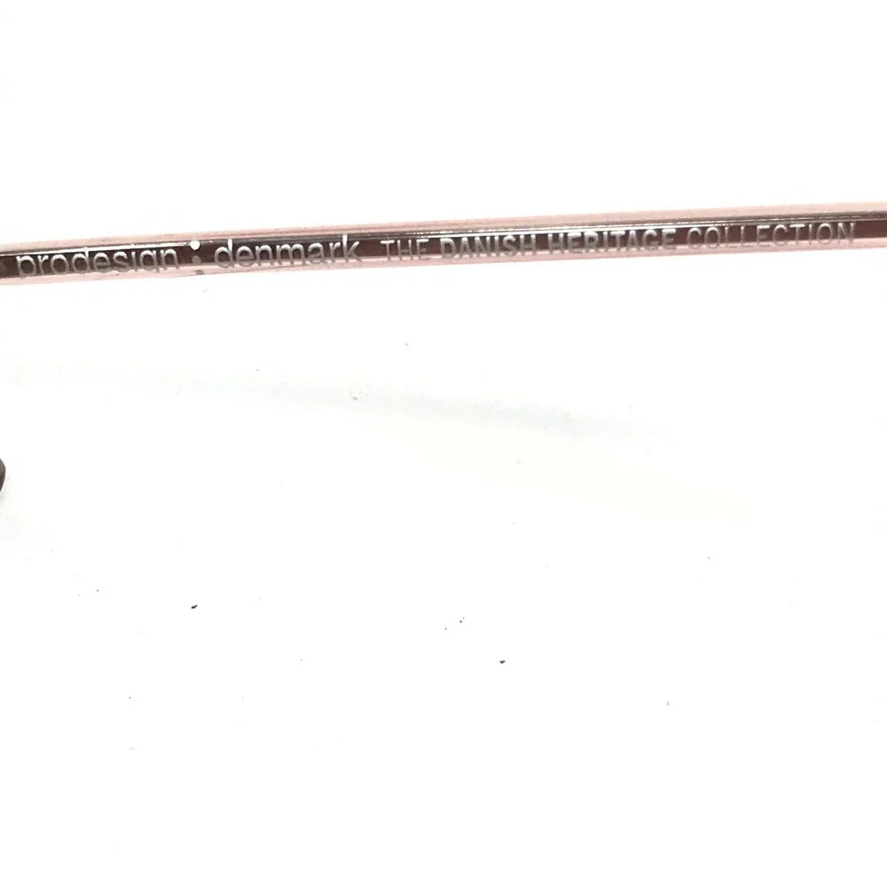 Prodesign Denmark Eyeglasses Frames 4773 c.4942 Brown Clear Pink Round 46-20-140